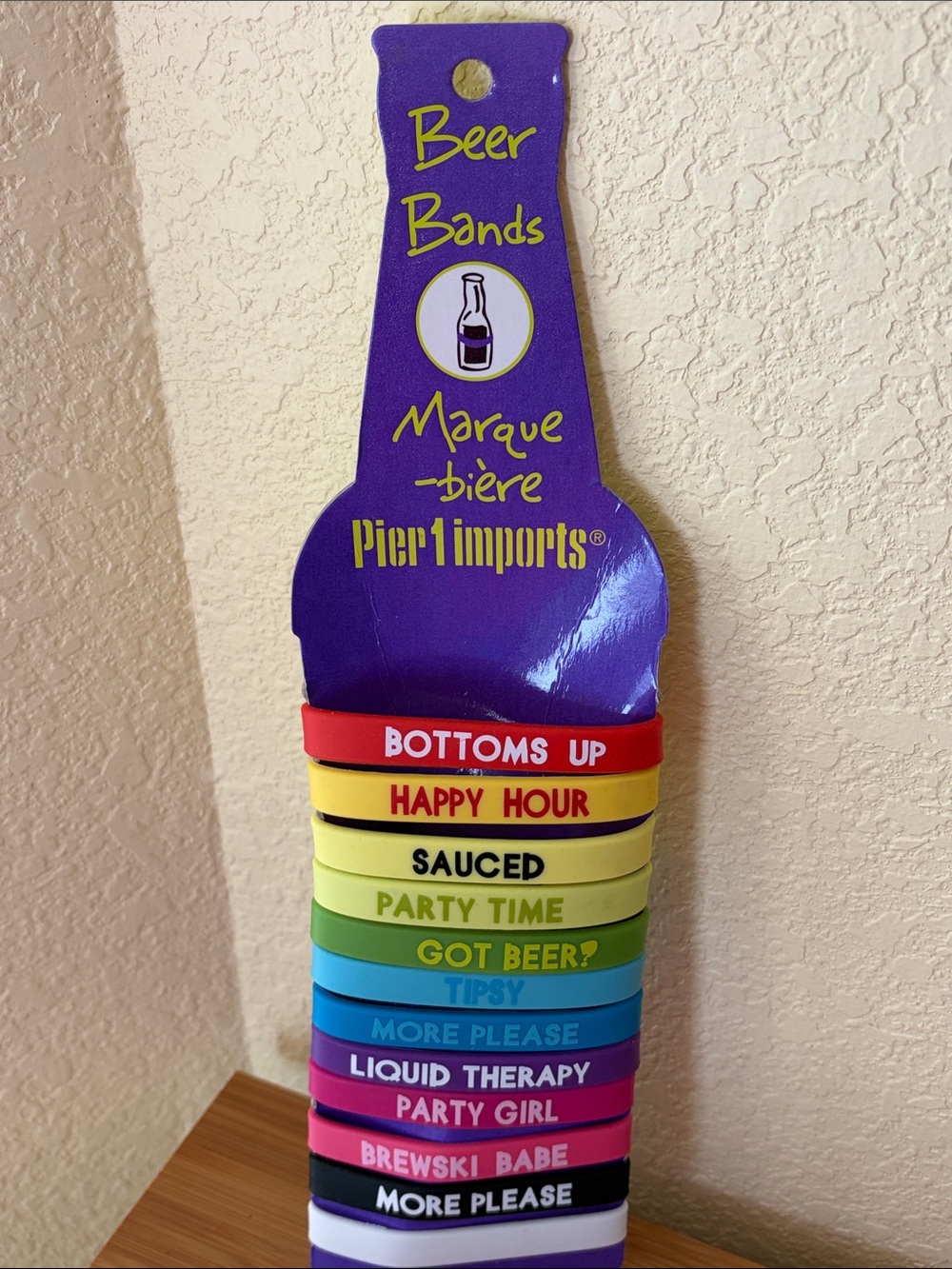 Pier 1 Assorted Color Silicone Beer Bands Party Set